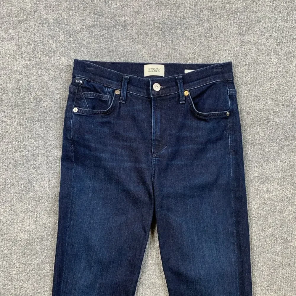 Citizens Of Humanity Jeans Womens 25 Blue Rocket‎ Ankle Super Skinny Mid Rise